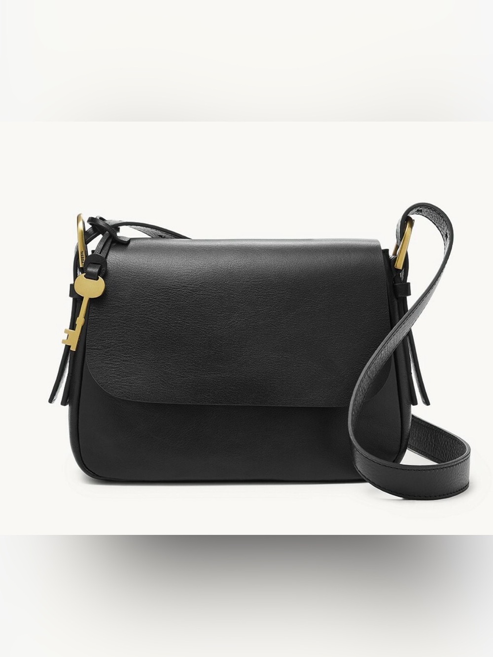 Fossil Small Leather Harper Flap Crossbody